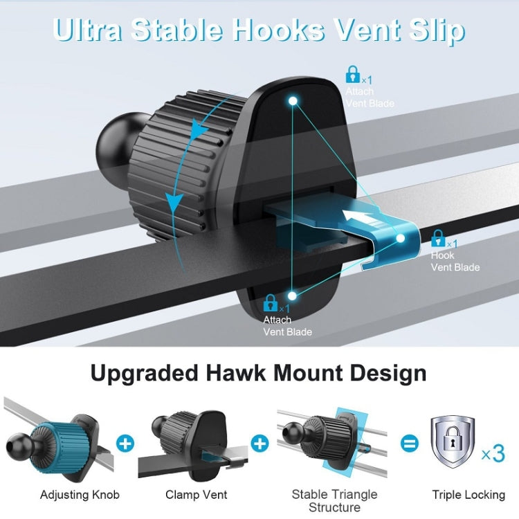 Car Central Control Air Outlet Mobile Phone Navigation Magnetic Suction Bracket, Model: LE-11 - Car Holders by PMC TechLife | Online Shopping South Africa | PMC TechLife