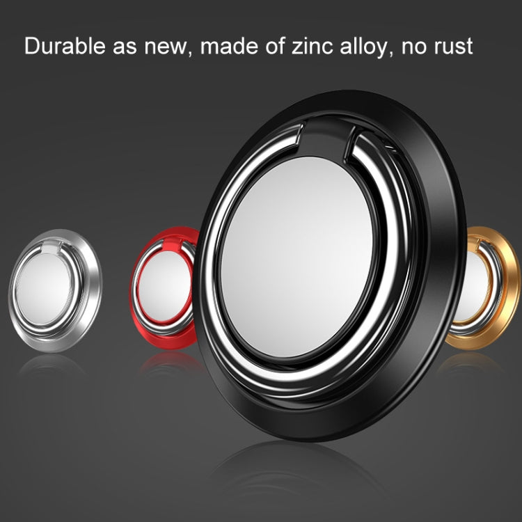 5pcs Car Magnetic Metal Ring Buckle Mobile Phone Holder(Black) - Ring Holder by PMC TechLife | Online Shopping South Africa | PMC TechLife