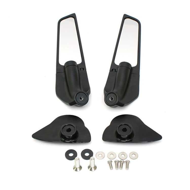 For YAMAHA YZF-R6/R7 Motorcycle Fixed Wing Reflector(Black) - Side Mirrors by PMC TechLife | Online Shopping South Africa | PMC TechLife | Buy Now Pay Later Mobicred