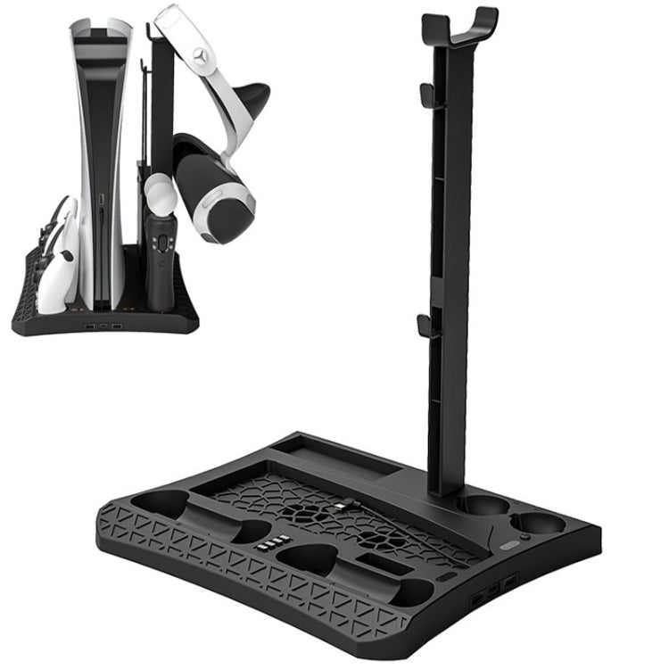iplay HBP-270 For Sony PS5 Multifunctional Host Heat Dissipation Charging Base with Storage Rack(Black) - free shipping - PMC TechLife - Order now!
