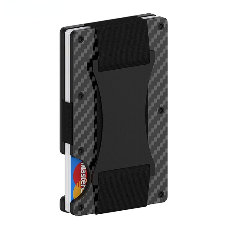 RFID Carbon Fiber Metal Card Holder Multifunctional  Anti-theft Credit Card Box(Blue) - free shipping - PMC TechLife - Order now!