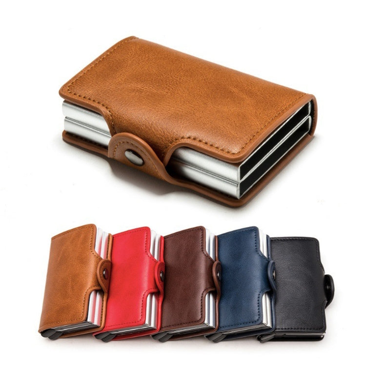 Automatic Pop-up Card Holder Metal Card Box RFID Credit Card Bank Card Box Wallet(Blue) - Antimagnetic RFID Package by PMC TechLife | Online Shopping South Africa | PMC TechLife | Buy Now Pay Later Mobicred