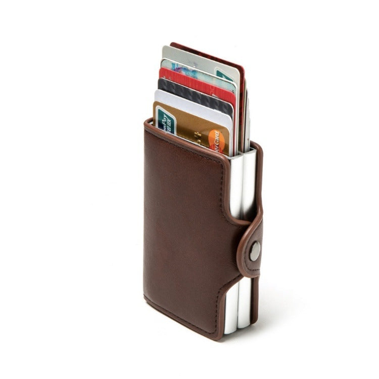 Automatic Pop-up Card Holder Metal Card Box RFID Credit Card Bank Card Box Wallet(Red) - Antimagnetic RFID Package by PMC TechLife | Online Shopping South Africa | PMC TechLife | Buy Now Pay Later Mobicred