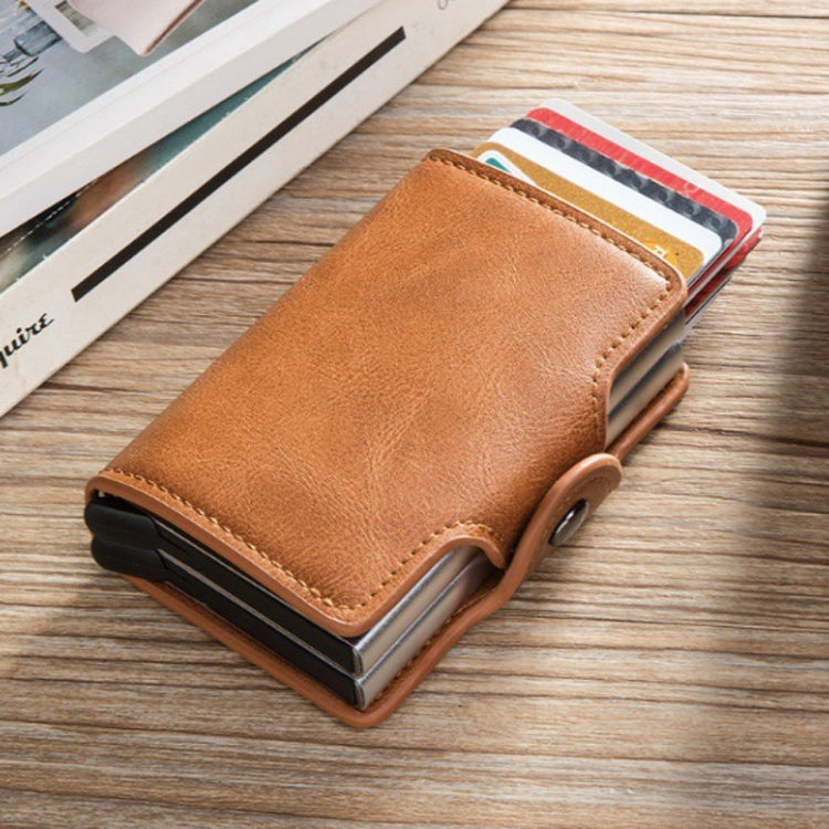 Automatic Pop-up Card Holder Metal Card Box RFID Credit Card Bank Card Box Wallet(Black) - free shipping - PMC TechLife - Order now!