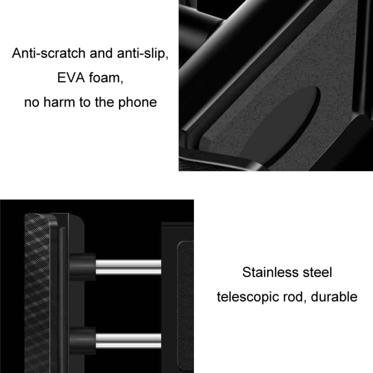 360-degree Rotating Car Air Outlet Multi-functional Mobile Phone Holder(Black) - free shipping - PMC TechLife - Order now!