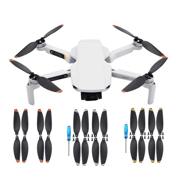 For DJI Mavic Mini 4726F Wing Propeller Blade Drone Accessories, Spec:  2pairs Orange Edge - DIY Propeller by PMC TechLife | Online Shopping South Africa | PMC TechLife