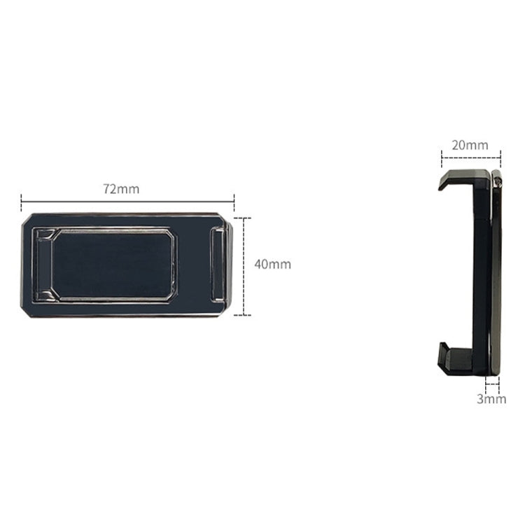 Back Clip Double Ring Magnetic Metal Folding Phone Bracket Desktop Lazy Ring Phone Holder(Rose Gold) - Ring Holder by PMC TechLife | Online Shopping South Africa | PMC TechLife