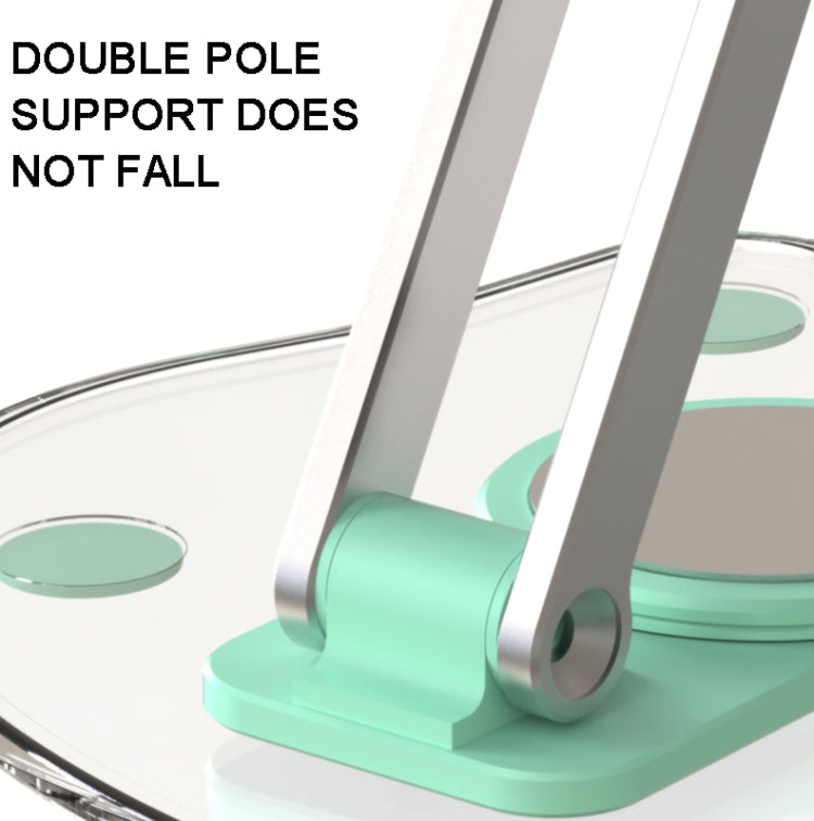 KF-Z11 Acrylic Tablet PC Mobile Phone Bracket Desktop Rotating Foldable Lazy Non-slip Phone Support Frame(White) - Desktop Holder by PMC TechLife | Online Shopping South Africa | PMC TechLife