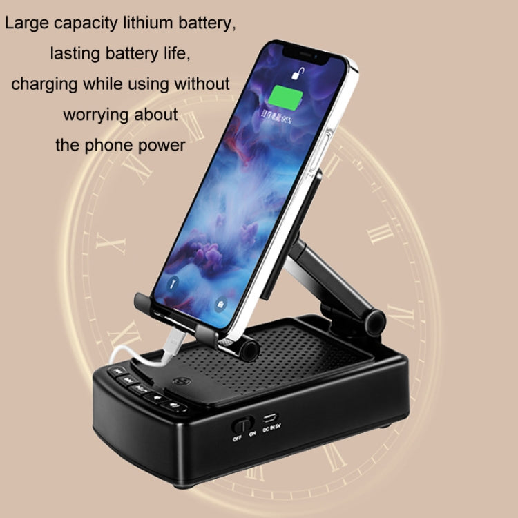3 in 1 Multi-functional Desktop Mobile Phone Telescopic Bracket Bluetooth Audio(White) - Desktop Holder by PMC TechLife | Online Shopping South Africa | PMC TechLife