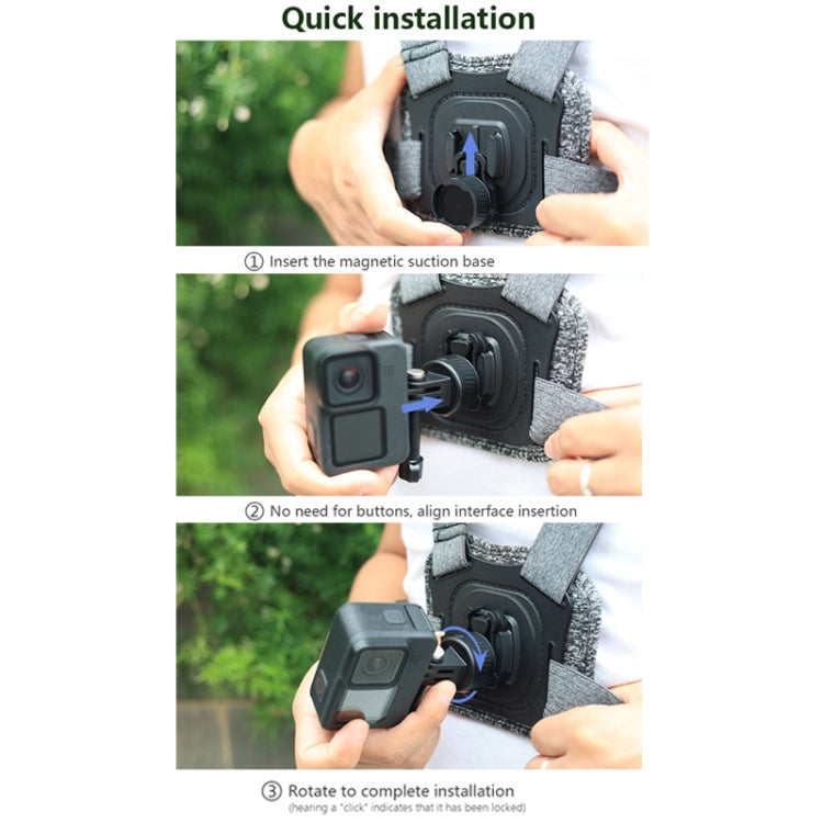 For GoPro/Insta360 GO 3 Action Camera Magnetic Gimbal Base Adapter Accessories(3pcs/set) - Connection Mount by PMC TechLife | Online Shopping South Africa | PMC TechLife