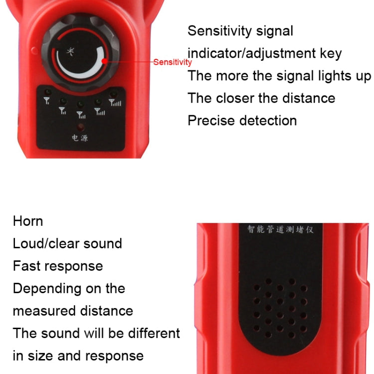 NOYAFA NF-5140 Wall Pipe Blockage Detector Pipe Blockage Detector For Iron/PVC/Cement/Steel Pipes - free shipping - PMC TechLife - Order now!