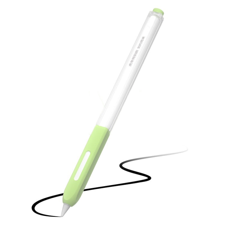 For Apple Pencil 2 Non-Slip Anti-Fall Translucent Segmented Pen Case(Mint Green) - Pencil Accessories by PMC TechLife | Online Shopping South Africa | PMC TechLife