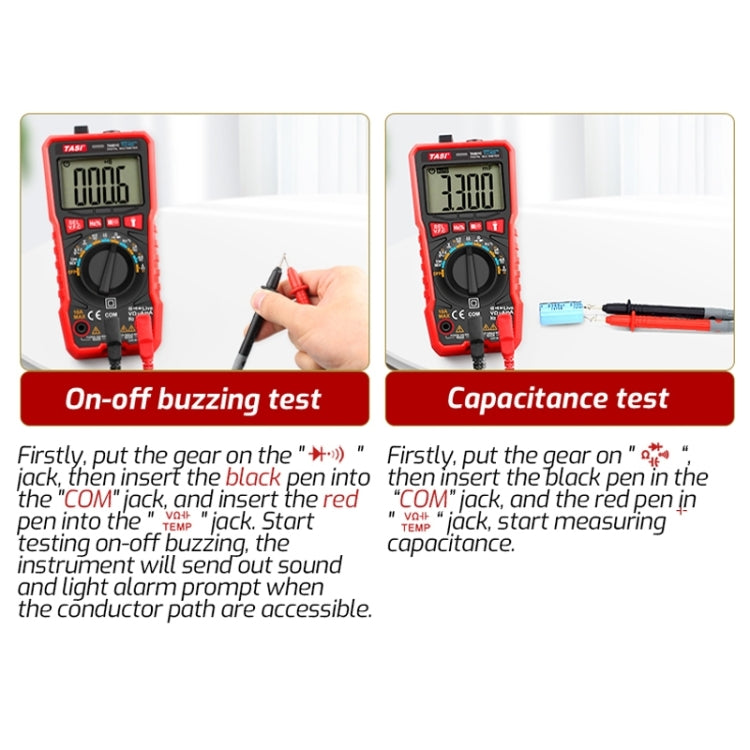 TASI TA801B Automated Manual Integral Digital Multimeter High Precision Digital Display Ammeter - Digital Multimeter by TASI | Online Shopping South Africa | PMC TechLife | Buy Now Pay Later Mobicred