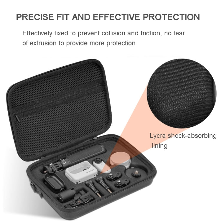 For Insta360 GO 3  XFJI Storage Bag Portable Travel Bag Complete Carrying Case 25.5 x 17.5 x 5.5cm - free shipping - PMC TechLife - Order now!