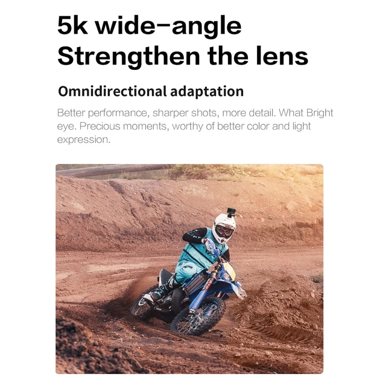 5K/30FPS WIFI HD Anti-Shake Remote Touch Dual-Screen IP68 Waterproof Sports Camera, Style: Black - Other Camera by PMC TechLife | Online Shopping South Africa | PMC TechLife