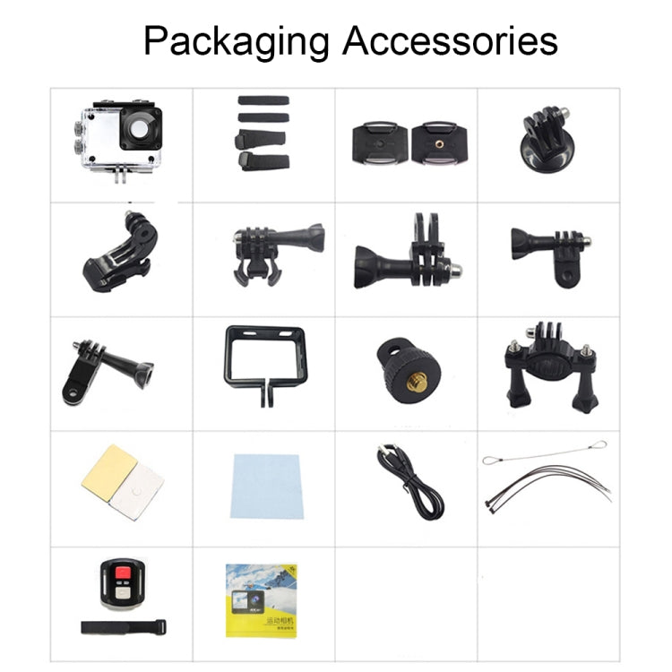 5K/30FPS WIFI HD Anti-Shake Remote Touch Dual-Screen IP68 Waterproof Sports Camera, Style: Camera+128G Card - Other Camera by PMC TechLife | Online Shopping South Africa | PMC TechLife