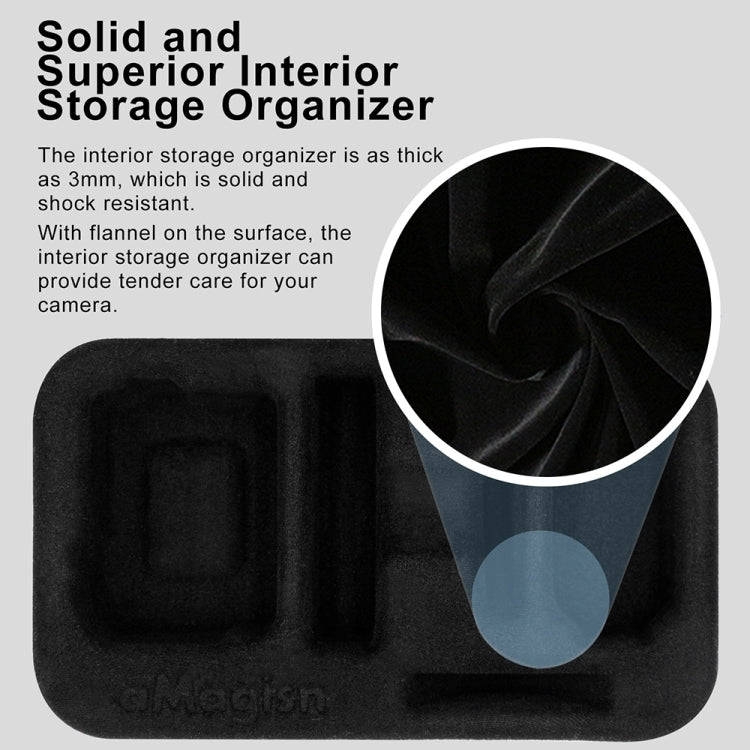 For Insta360 GO 3 AMagisn Hard Shell Storage Bag Waterproof Bag(Pearl White) - free shipping - PMC TechLife - Order now!