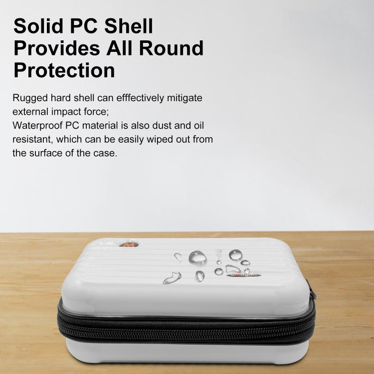 For Insta360 GO 3 AMagisn Hard Shell Storage Bag Waterproof Bag(Pearl White) - free shipping - PMC TechLife - Order now!