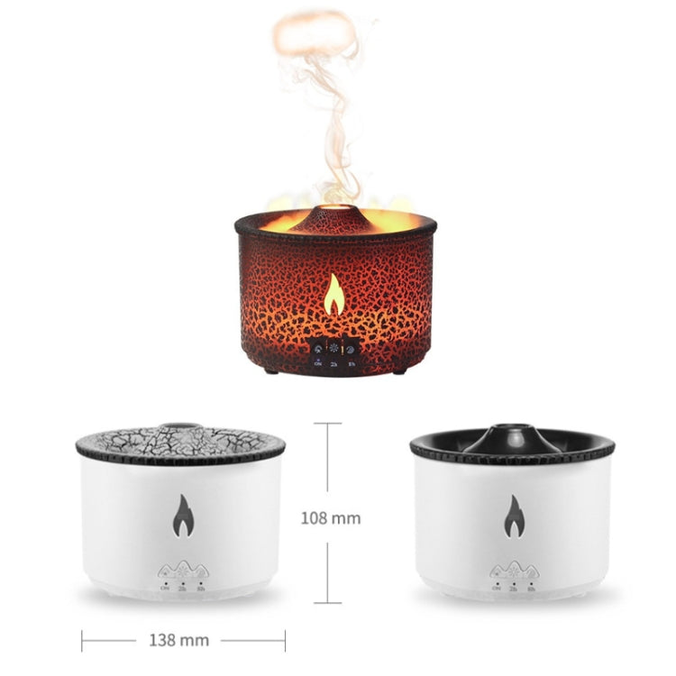 Volcanic Essential Oil Aroma Diffuser Ultrasonic Air Humidifier, Model: Two-color Remote Control(US Plug) - free shipping - PMC TechLife - Order now!