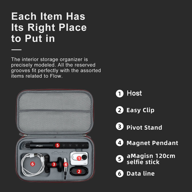 For Insta360 GO 3 AMagisn Accessory Storage Bag Portable Medium Clutch - free shipping - PMC TechLife - Order now!