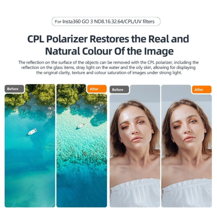 For Insta360 Go 3/Go 2 aMagisn Lens Filters Waterproof Filter, Spec: UV - Len Accessories by aMagisn | Online Shopping South Africa | PMC TechLife