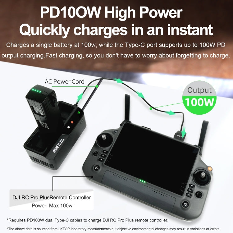 For DJI Mavic 3 Series LKTOP 200W 3-Channel Battery Charger US Plug - free shipping - PMC TechLife - Order now!