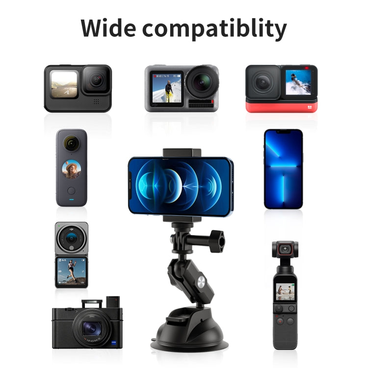 TELESIN Car Action Camera Holder Suction Cup 360 Degree Adjustable - free shipping - PMC TechLife - Order now!