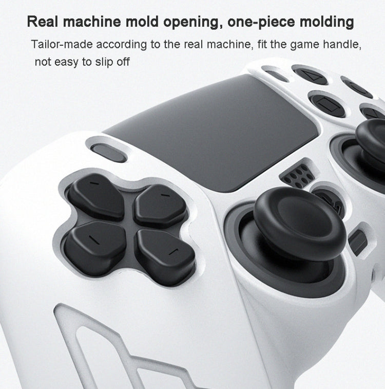 For PS5 Gamepad Silicone Case Non-slip Texture Thickened Protective Cover(Black) - Cases by PMC TechLife | Online Shopping South Africa | PMC TechLife