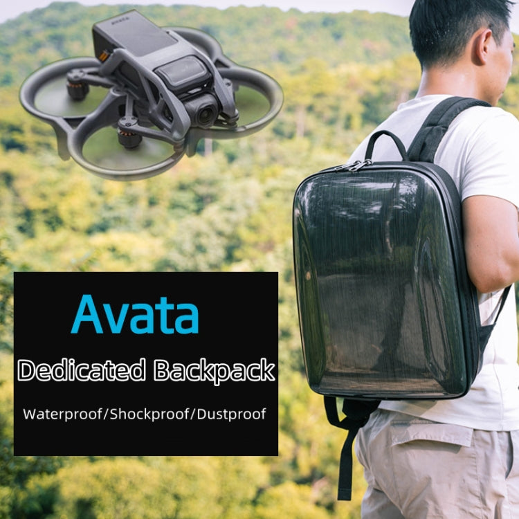 For DJI AVATA Storage Bag Hard Shell Waterproof Shoulder Bag Backpack(Black EVA Lining) - Case & Bags by PMC TechLife | Online Shopping South Africa | PMC TechLife
