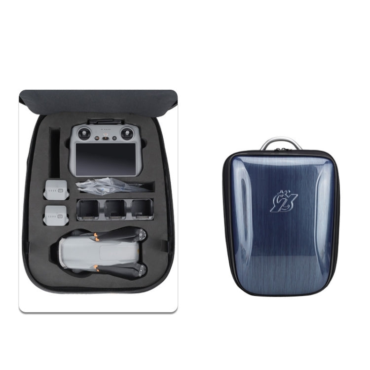 For DJI AIR 3 Hard Shell Storage Bag Portable Protective Backpack(Blue) - Carry Cases & Bags by PMC TechLife | Online Shopping South Africa | PMC TechLife | Buy Now Pay Later Mobicred