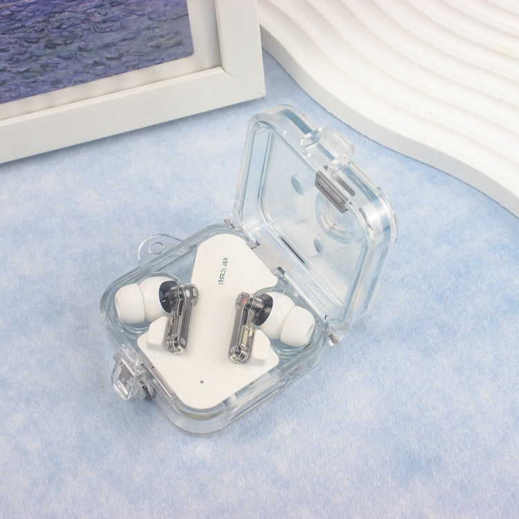 For Nothing Ear 2 Earphone Transparent Mirror PC Case(Transparent Blue) - Other Earphone Case by PMC TechLife | Online Shopping South Africa | PMC TechLife