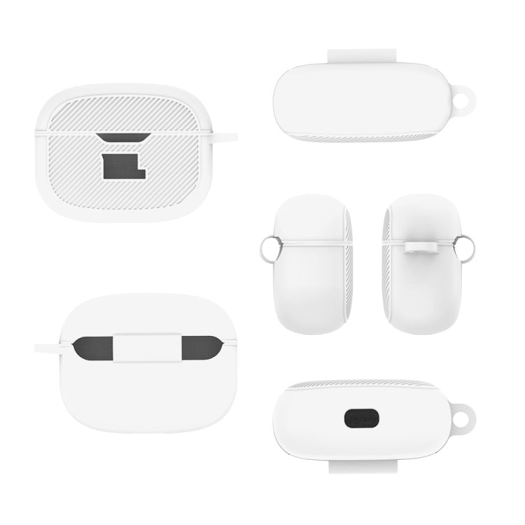 For JBL Vibe Beam Headphone Silicone Waterproof Dustproof Protective Case(White) - JBL Earphone Case by PMC TechLife | Online Shopping South Africa | PMC TechLife | Buy Now Pay Later Mobicred