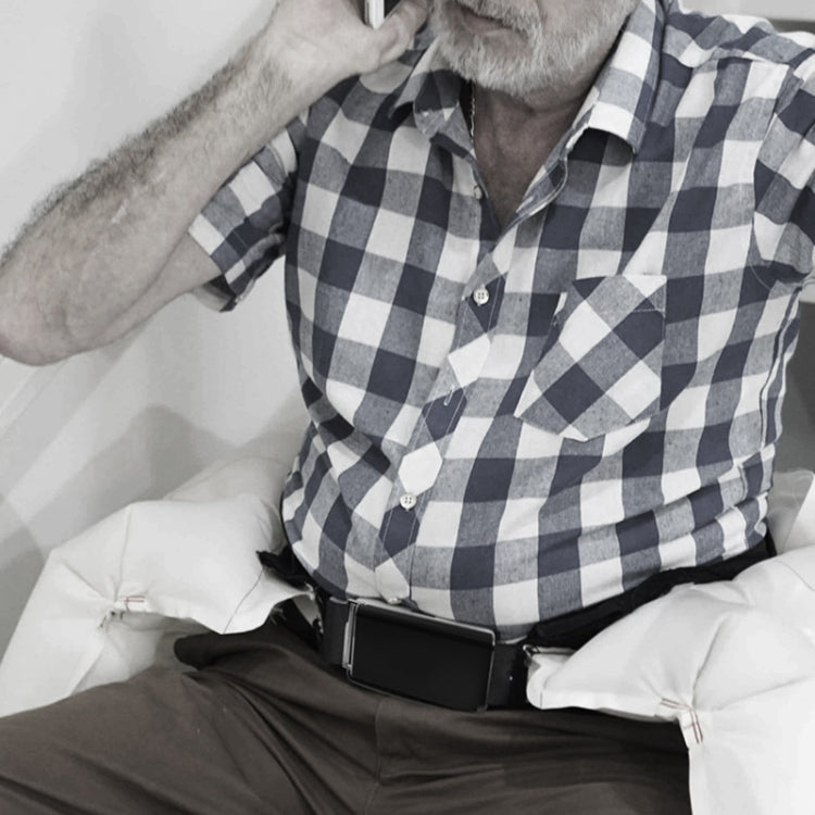 Multifunctional Smart Belt Buckle Elderly Anti-Lost GPS Tracker, Color: Full Black - Personal Tracker by PMC TechLife | Online Shopping South Africa | PMC TechLife