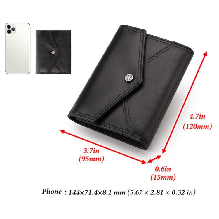 HUMERPAUL RFID Anti-Magnetic Lady Leather Wallet Buckle Card Coin Purse(Red) - free shipping - PMC TechLife - Order now!