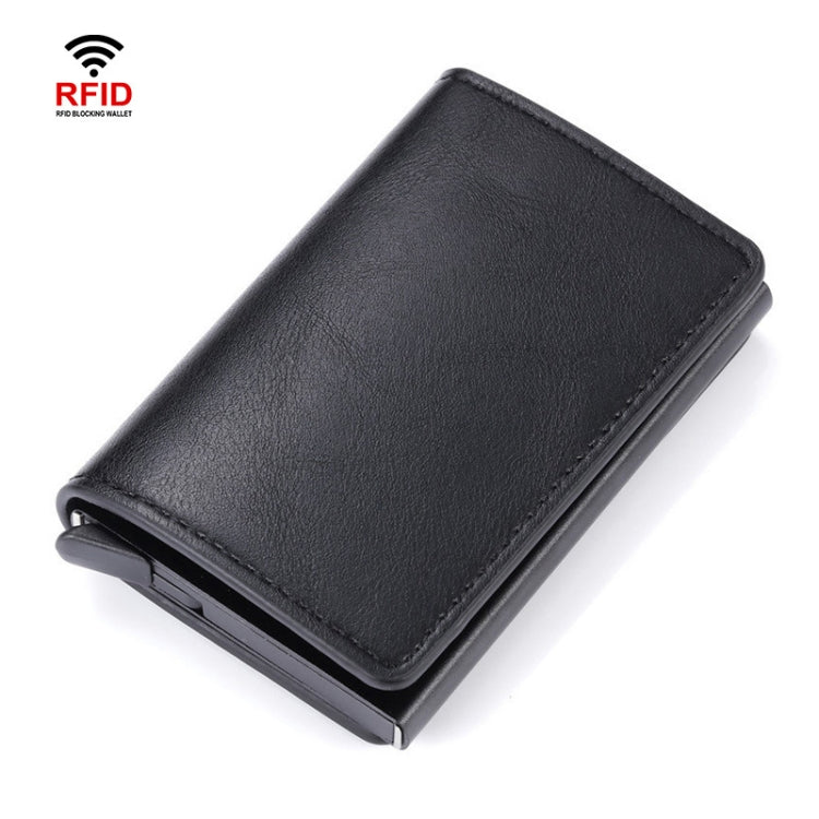 HUMERPAUL RFID Anti-Magnetic Automatic Card Set Credit Card Box Coin Bag(Black) - Antimagnetic RFID Package by HUMERPAUL | Online Shopping South Africa | PMC TechLife | Buy Now Pay Later Mobicred