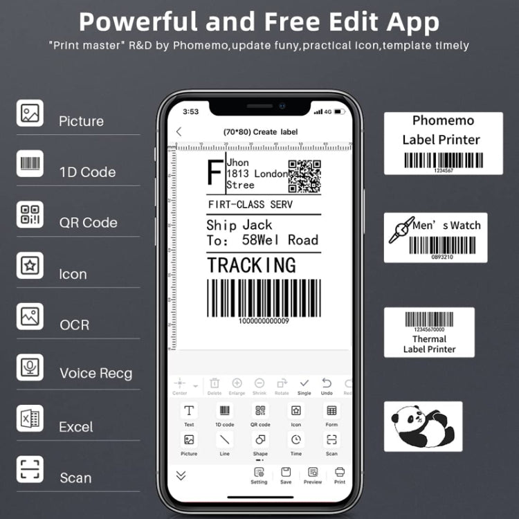Phomemo M220 Jewelry Clothing Tags Bluetooth Thermist Strip Tag Printer(White) - free shipping - PMC TechLife - Order now!