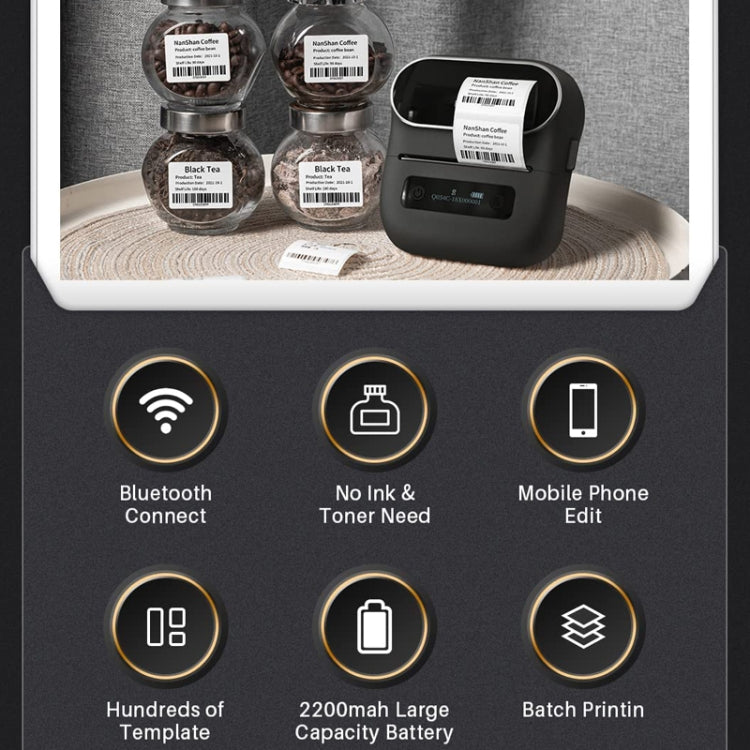 Phomemo M220 Jewelry Clothing Tags Bluetooth Thermist Strip Tag Printer(White) - free shipping - PMC TechLife - Order now!