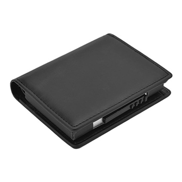 RFID Anti-Theft Short Wallet Automatic Pop-Up Aluminum Alloy Antimagnetic Card Holder(Black) - Antimagnetic RFID Package by PMC TechLife | Online Shopping South Africa | PMC TechLife | Buy Now Pay Later Mobicred