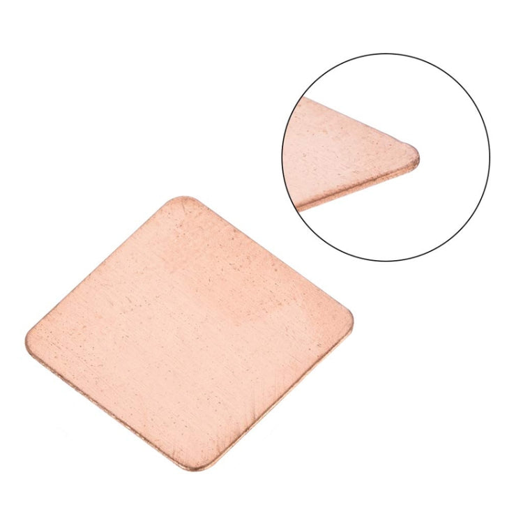 20pcs Laptop Cooling Copper Heat Sink Thermal Conductive Tabs Cell Phone Computer Graphics Card Heat Sinks 15x15x1.2mm - Others by PMC TechLife | Online Shopping South Africa | PMC TechLife