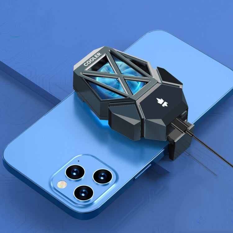 Mobile Phone Universal Radiator With Two Speed Ultra Long Battery Life Plug Model Black - Cooling Fan Radiator by PMC TechLife | Online Shopping South Africa | PMC TechLife