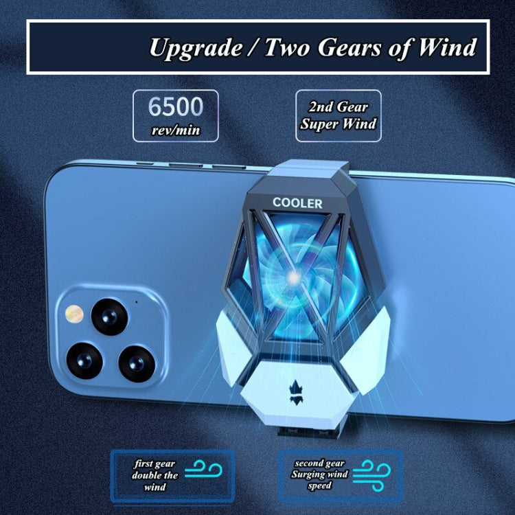 Mobile Phone Universal Radiator With Two Speed Ultra Long Battery Life Plug Model Black - Cooling Fan Radiator by PMC TechLife | Online Shopping South Africa | PMC TechLife