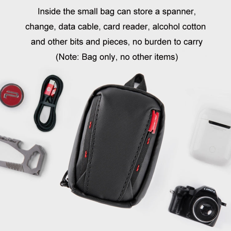 PGYTECH OneMo Digital Accessories Data Cable Headphones Sports Camera Bag(Black) - Digital Storage Bag by PMC TechLife | Online Shopping South Africa | PMC TechLife