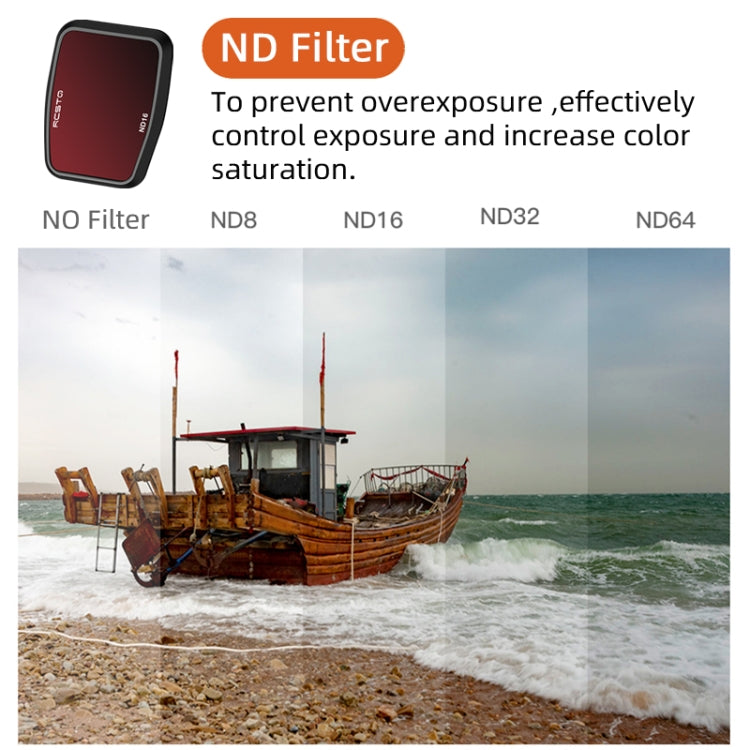 For DJI Air 3 RCSTQ Multi-Layer Coating Waterproof  Filter, Spec: ND-PL8 - free shipping - PMC TechLife - Order now!