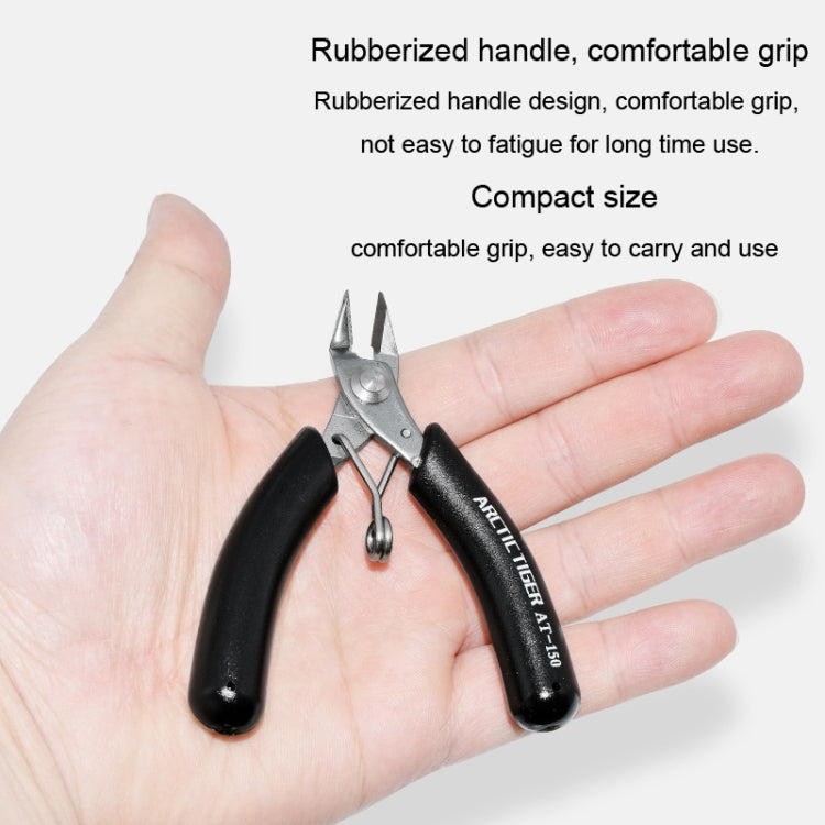 ARCTIC TIGER AT-180 Toothless Elbow Needle Nose Mini Palm Stainless Steel Cutting Plier Jewelry Making Handmade Plier - Pliers by ARCTIC TIGER | Online Shopping South Africa | PMC TechLife | Buy Now Pay Later Mobicred