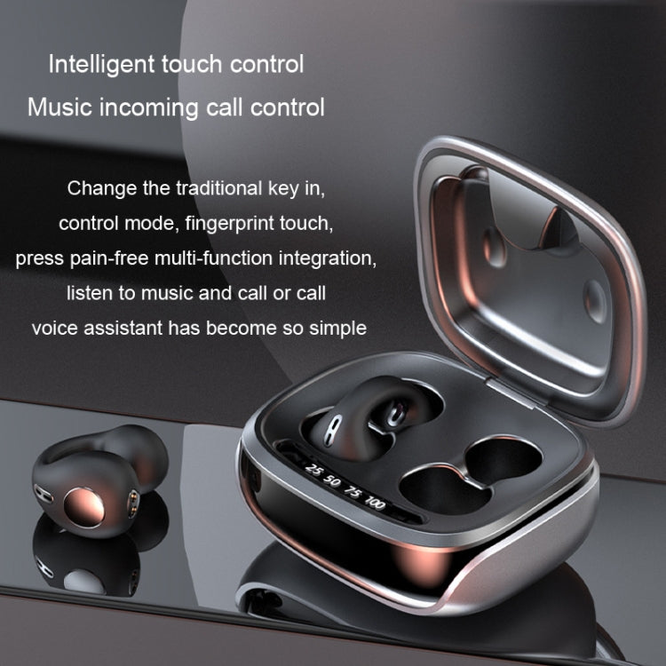 JX80 TWS Wireless Bone Conduction Clip-On Ear Noise Reduction Bluetooth Headset(Purple) - TWS Earphone by PMC TechLife | Online Shopping South Africa | PMC TechLife