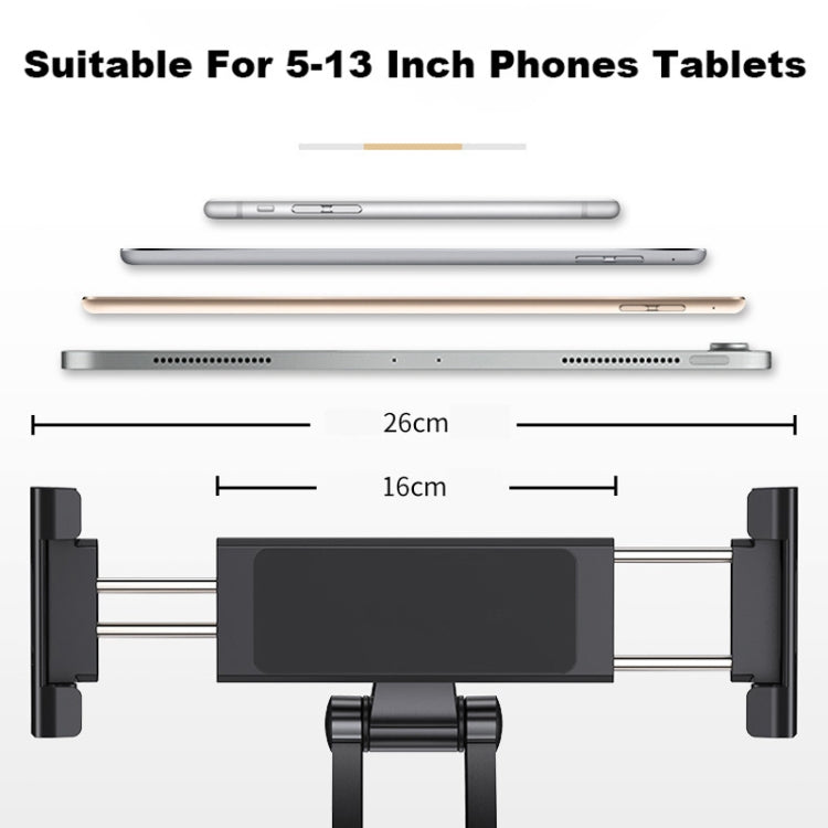 2 In 1 Aluminum Alloy Tablet PC Holder Wall Mount Mobile Phone Holder(Silver) - Desktop Holder by PMC TechLife | Online Shopping South Africa | PMC TechLife