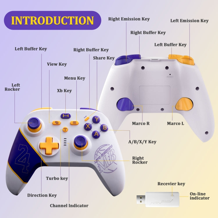 N2 Wireless 2.4G Controller Gamepad For Xbox One/One S/One X/Series S/Series X/PC Windows(Black) - Gamepad by PMC TechLife | Online Shopping South Africa | PMC TechLife | Buy Now Pay Later Mobicred