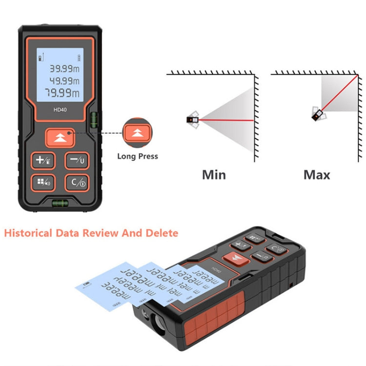 HILDA HD60 High Accuracy Laser Rangefinder Laser Electronics Ruler - free shipping - PMC TechLife - Order now!