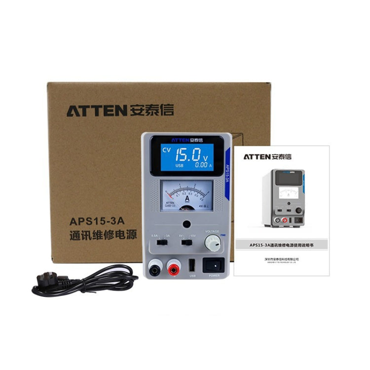 ATTEN APS22-5A 22V 5A USB Digital Variable Adjustable Laboratory DC Power Supply For Mobile Repair, EU Plug - free shipping - PMC TechLife - Order now!