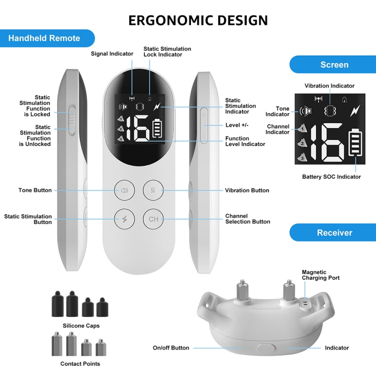 Smart Waterproof Shock Collar For Pets Remote Control Dog Training Device, Size: For-Two-Dog(Black) - free shipping - PMC TechLife - Order now!